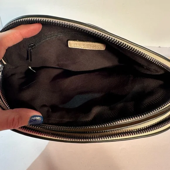 Sam & Hadley Crossbody Studded Embroidered Floral Stylish Bag Adjustable Straps - Picture 8 of 9